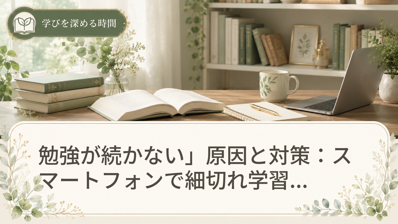 勉強が続かない」原因と対策：スマートフォンで細切れ学習できる資格は？