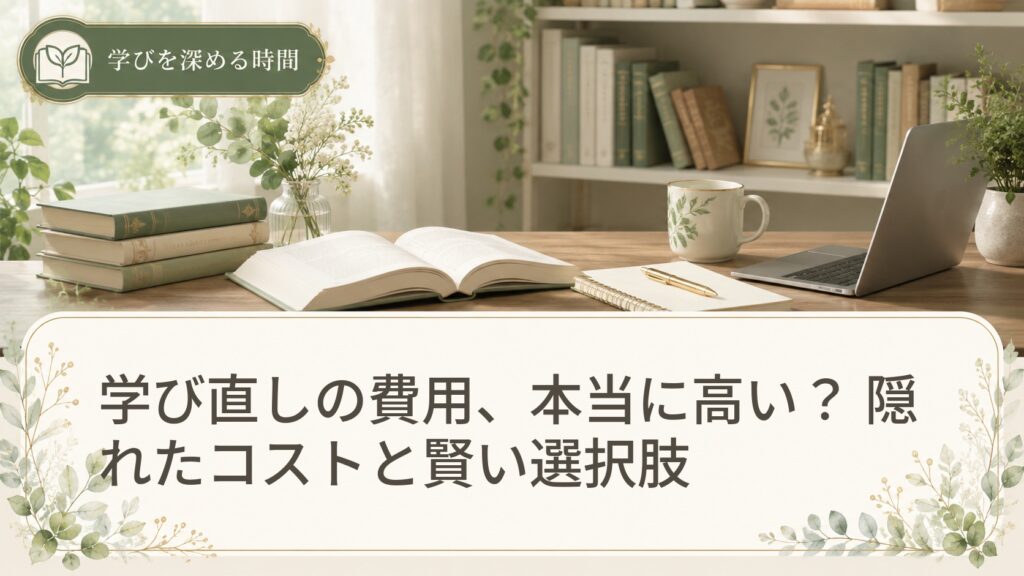 学び直しの費用、本当に高い？ 隠れたコストと賢い選択肢