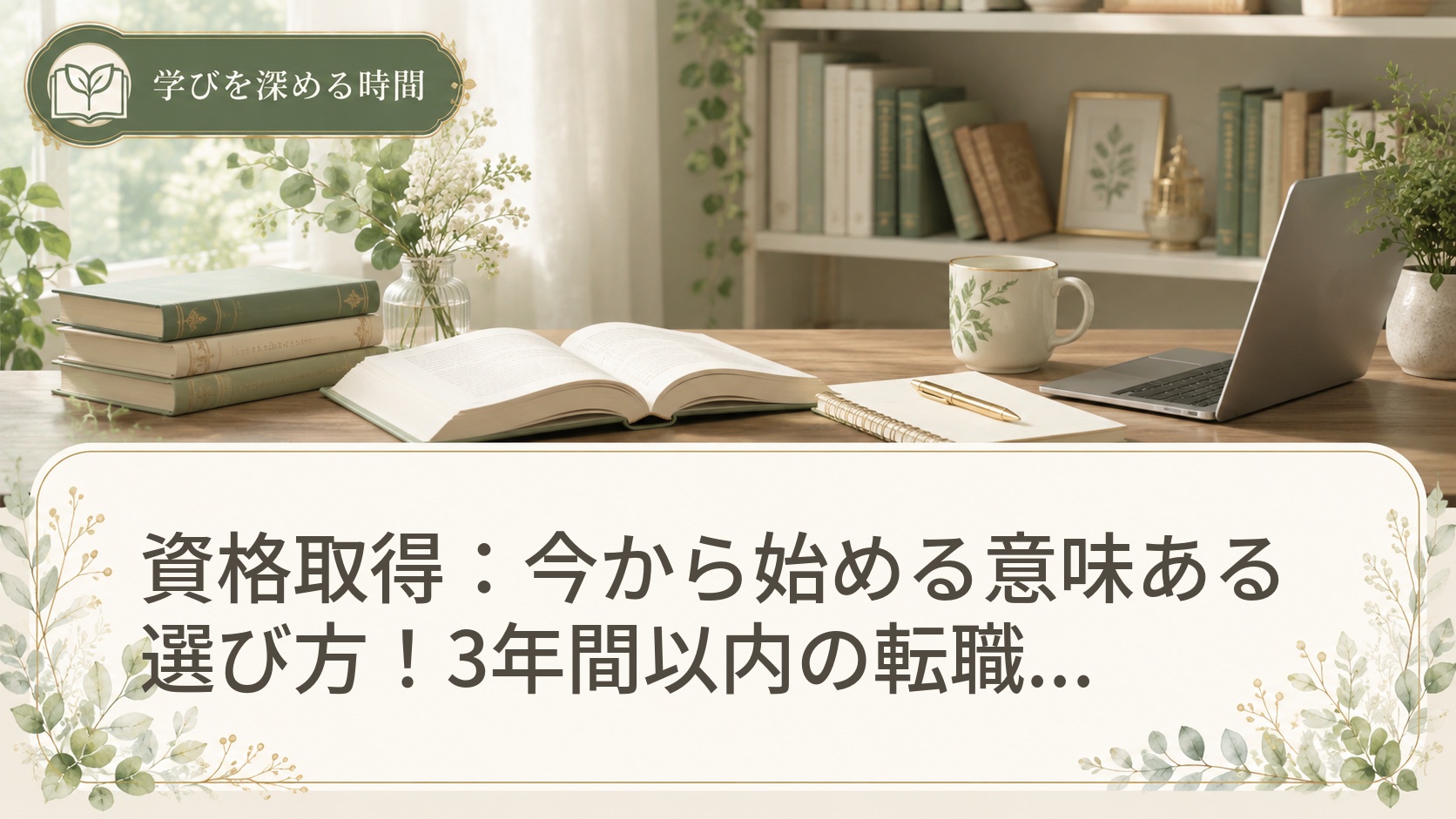 資格取得：今から始める意味ある選び方！3年間以内の転職を見据えた優先度判定