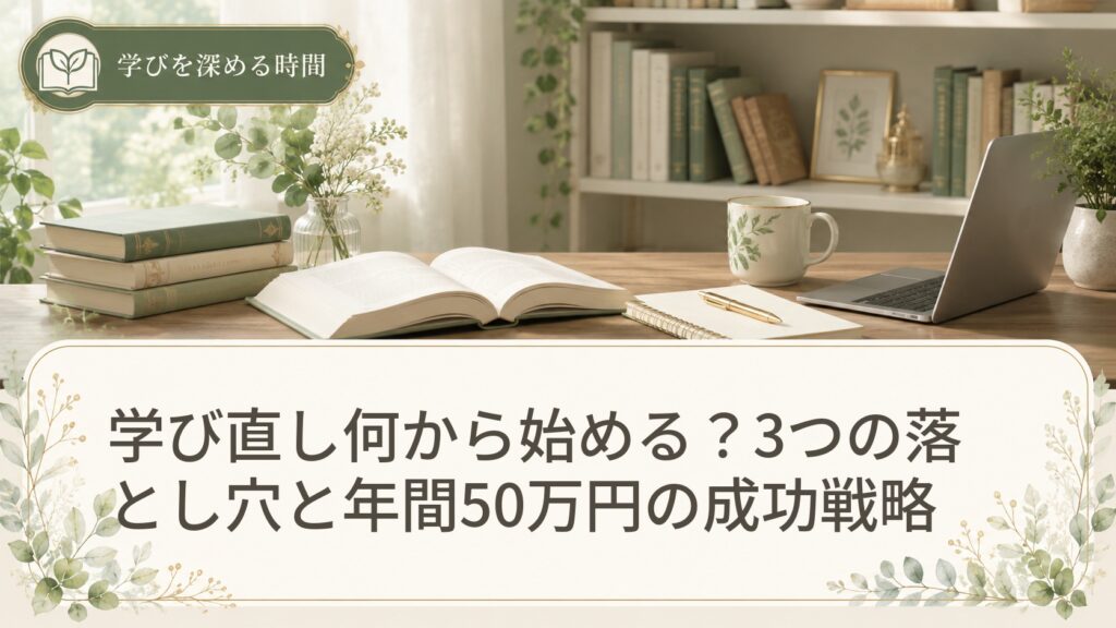 学び直し何から始める？3つの落とし穴と年間50万円の成功戦略