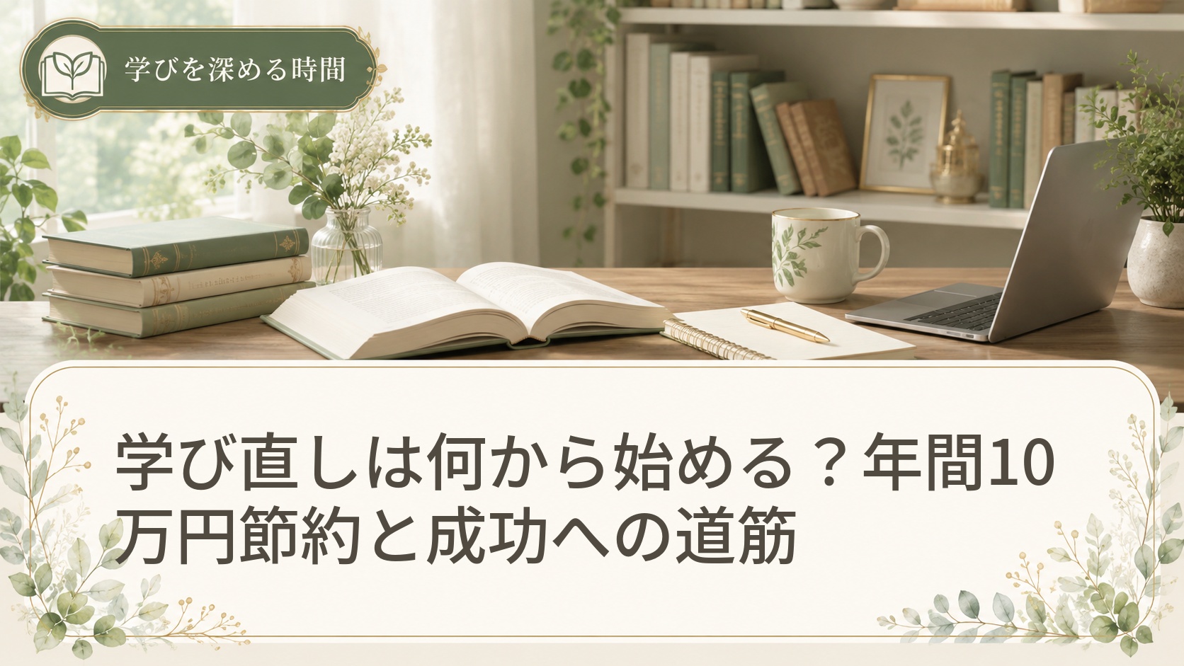 学び直しは何から始める？年間10万円節約と成功への道筋