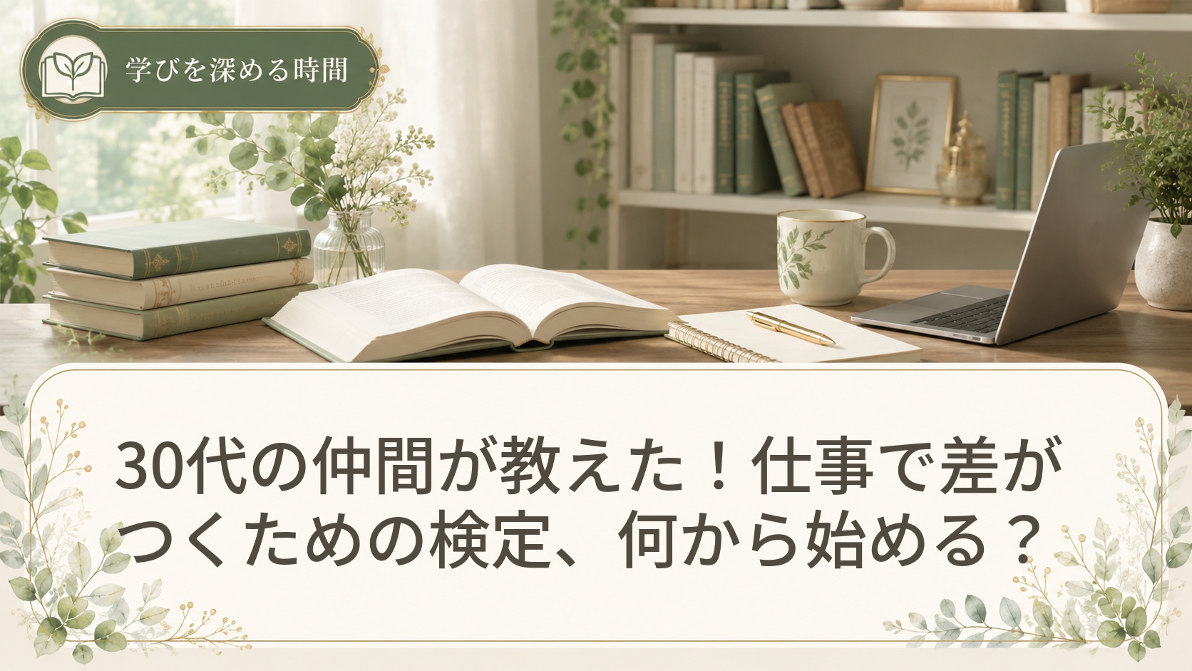 30代の仲間が教えた!仕事で差がつくための検定、何から始める?