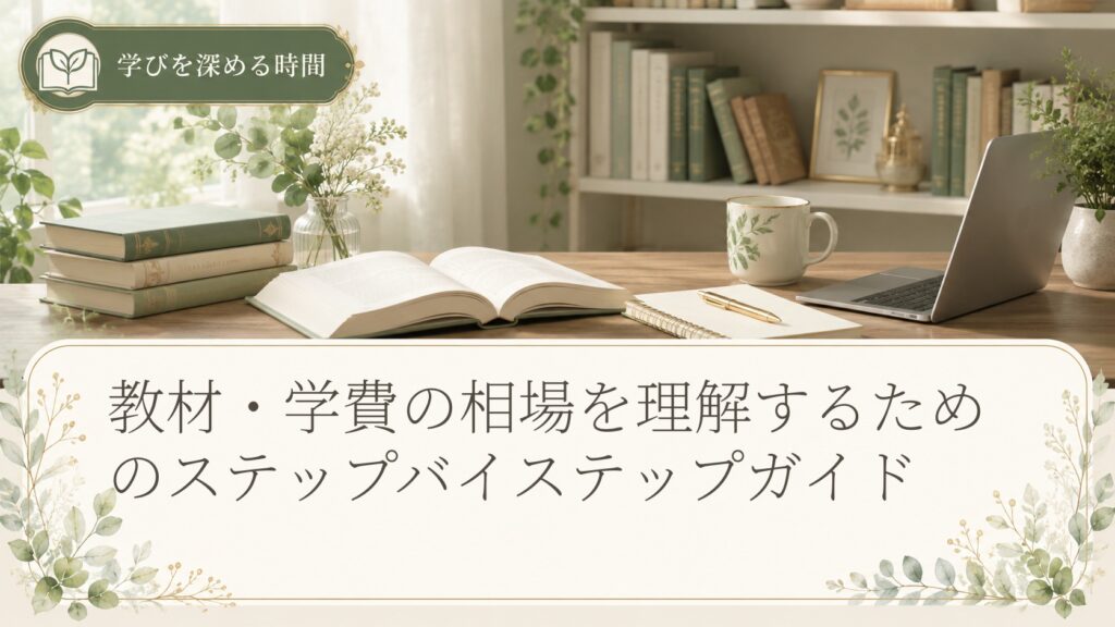 教材・学費の相場を理解するためのステップバイステップガイド
