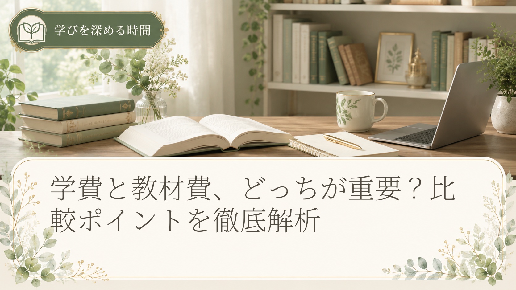 学費と教材費、どっちが重要？比較ポイントを徹底解析