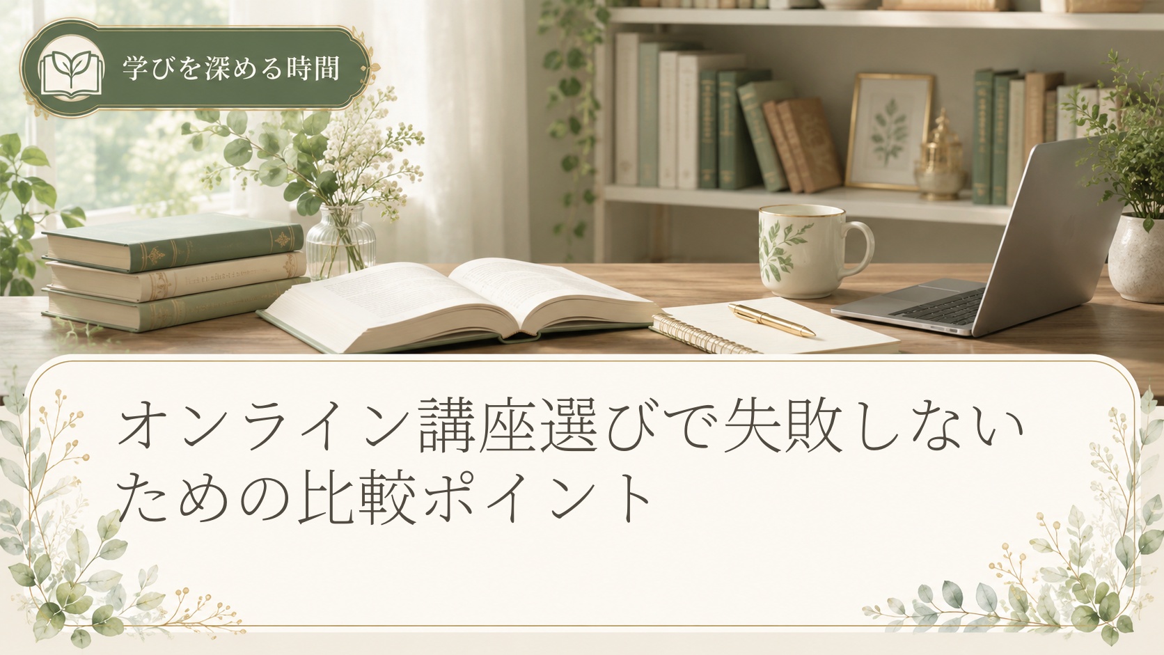 オンライン講座選びで失敗しないための比較ポイント